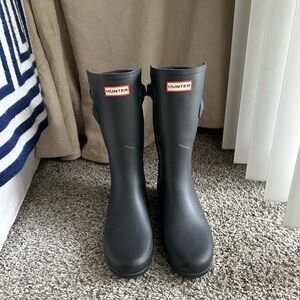Hunter Dark Navy Rain Boots